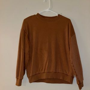 A&E burnt orange crewneck